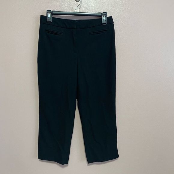 TALBOTS black cropped pants 4 petite - Picture 3 of 6